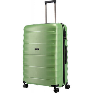 Большой чемодан Titan Highlight на 112 л весом 3,4 кг из полипропилена Зеленый